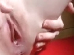 Sexy brunette slut gets horny rubbing