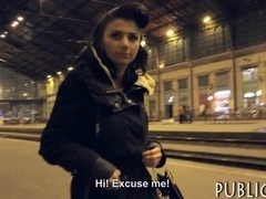 Czech girl picked up on train station and fucked for cash