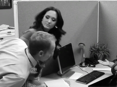 Lisa Ann making the office feel tight in their pants in 720p