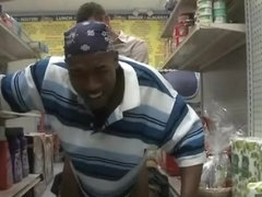 Black gay guy fucked in his ass in public