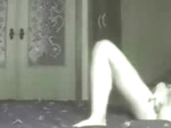 Great masturbation of mommy on bed. Hidden cam