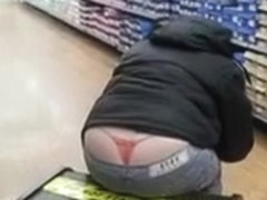 Walmart exposed thong