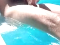 18 yo guy mastrubating by the pool