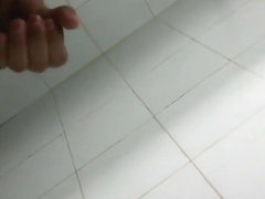 Guy decides to have fun before taking a shower