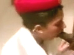 Indian Stewardess Sucking On A Cock