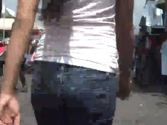 Following ass & butts in jeans around