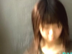 Sperm sharking video featuring an adorable Japanese girl
