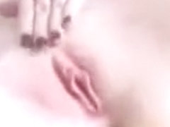 Hot Latina plays with pussy