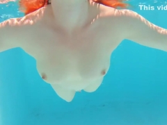 GINGER MERMAID UNDERWATER FOOTJOB POV | Perfect Soles Long Toes Red Nails