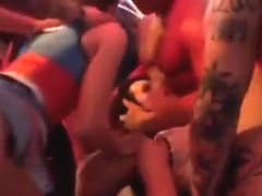 Nasty Sweeties Get Totally Insane And Naked At Hardcore Part