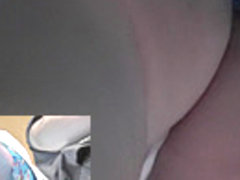 Delicious pair of buttocks in the hot upskirt video