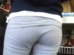 Nice Ass in Gas Station - Yoga Pants