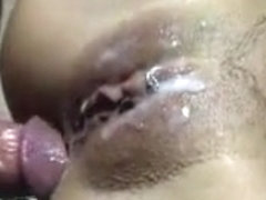 Anal fuck, and hot cum over her pussy.