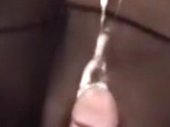 black bitch jerks my dick in amateur porn video