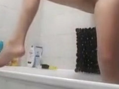 My wife secretly filmed while bathing