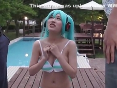 Threesome sex video featuring Suzu Mitake
