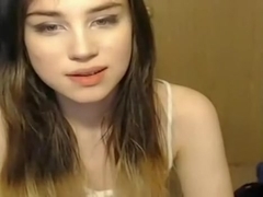 Sexy webcam video with a gentle chick