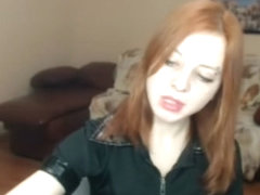 Redhead smoking cam