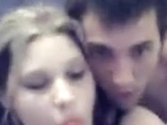 Naughty girlfriend receives fucked on webcam