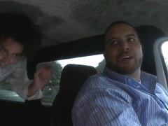Adorable prostitute Layla does some blowjobs in the car