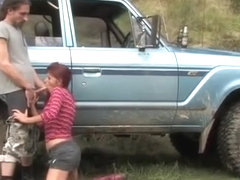 Blowjob in the countryside