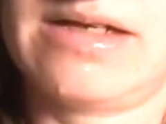 Masked wife cum in mouth home video