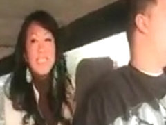 Tempting asian doll talked into having sex in the bus