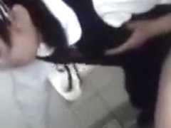 Japanese student fuck in the toilet