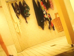 Hidden camera films ladies in the shower