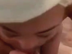Asian Girlfriend Sucking Cock Fresh Out Of Shower