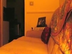 girl reads her bf's love letter, while masturbating on the sofa.