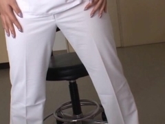 Juicy ass nurse Ai Sayama likes to show off her sexy booty