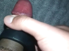 Virgin using two vibrating cock rings