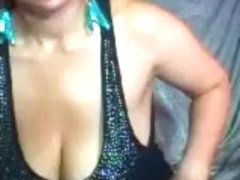 Latina camwhore flashes her big tits 3