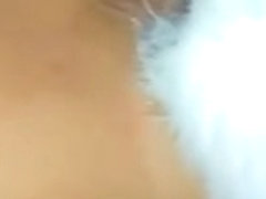 Cute petite mami toying her wet pussy lips