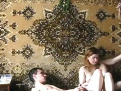 Amazing exclusive bedroom, nerdy, russian porn scene