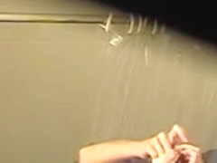Shower voyeur cam catches teen amateur nude titties