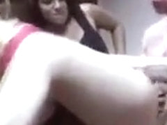 Blonde Taking Facial Cumshot In Front Of Her Friends