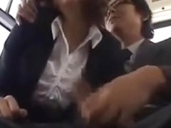 Japanese Girl Sucking Cock In The Bus