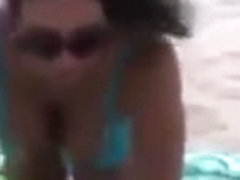 Busty Mature Mom with Amazing Natural Boobs Naked at Beach