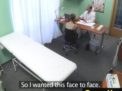 Euro patient creampied by her horny doctor