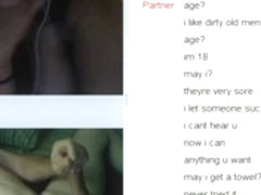 avid unrepining legal age teenager squirts on web camera part two