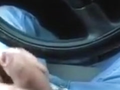 Me wanking and cumming in my car