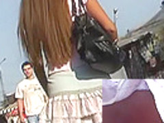 Moist booty up petticoat of hawt legal age teenager