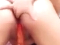 Amateur - fat pussy arab masturbates and dildos on webcam