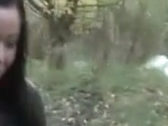 Cute Hooker Sucking Cock In The Forest