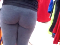 Nice Ass In Gray Tights....