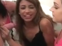 Pretty Latina Bride To Be Sucking Dick At Her Stagette