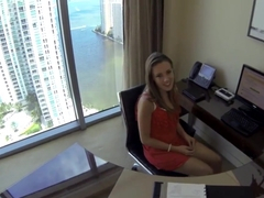 Slutty Amateur Banged At The Office In Pov