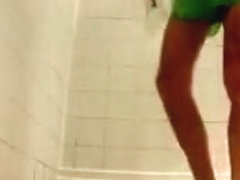 40 COCK OUT OF SHORTS FOR SWIM SHOWER LOCKER ROOM
